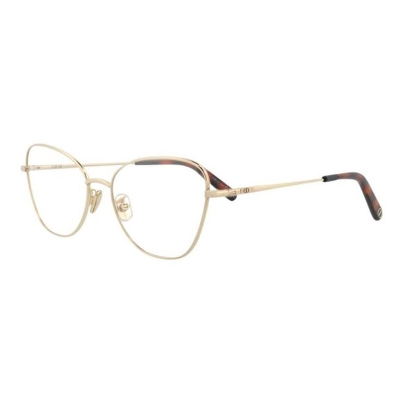 Dior Womens Cat Eye Gold Gold Transparent Fashion Designer Eyewear - Picture 1 of 4